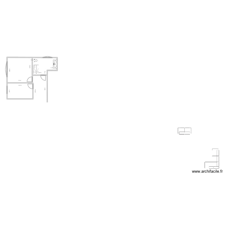 salle de bain_20.01.26_v2 avec douche à gauche. Plan de 1 pièce et 20 m² salle de bain_20.01.26_v2 avec douche à gauche. Plan de 1 pièce et 20 m²