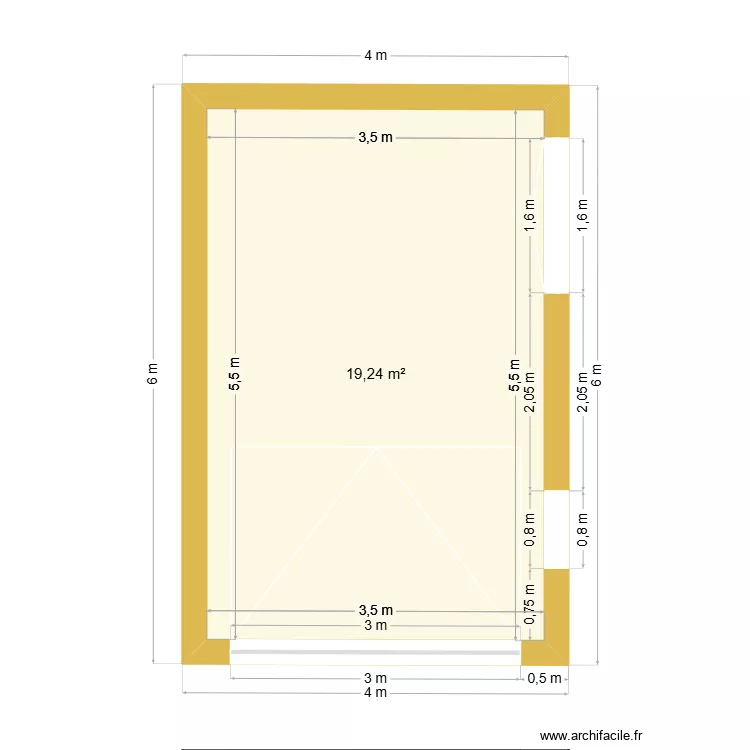 KAROULIDIS. Plan de 1  et 19 m²