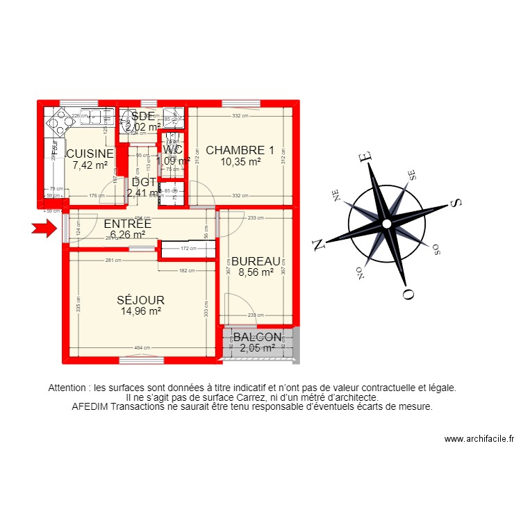 BI19555 -. Plan de 12 pièces et 79 m2