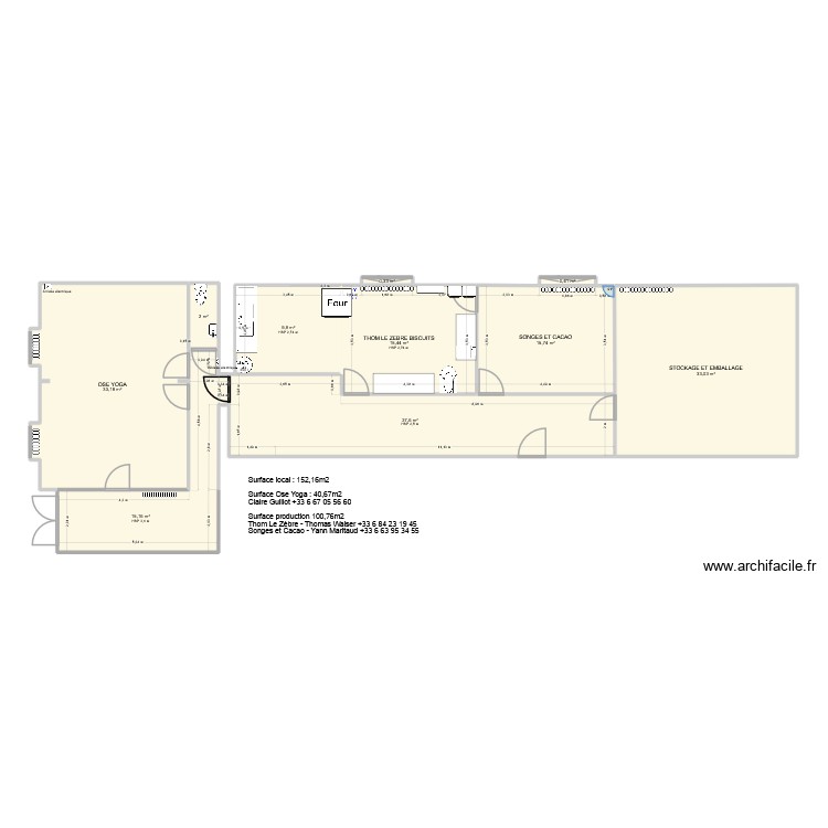 LOCAL SEFAC V7 HACCP. Plan de 0 pièce et 0 m2 LOCAL SEFAC V7 HACCP. Plan de 0 pièce et 0 m2