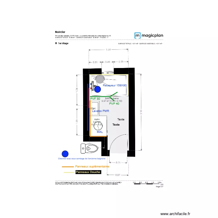 Plan Projet  Noircler. Plan de 