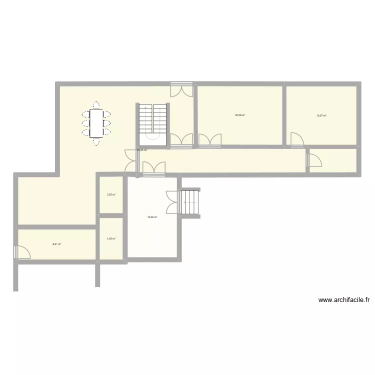 132. Plan de 7  et 145 m²