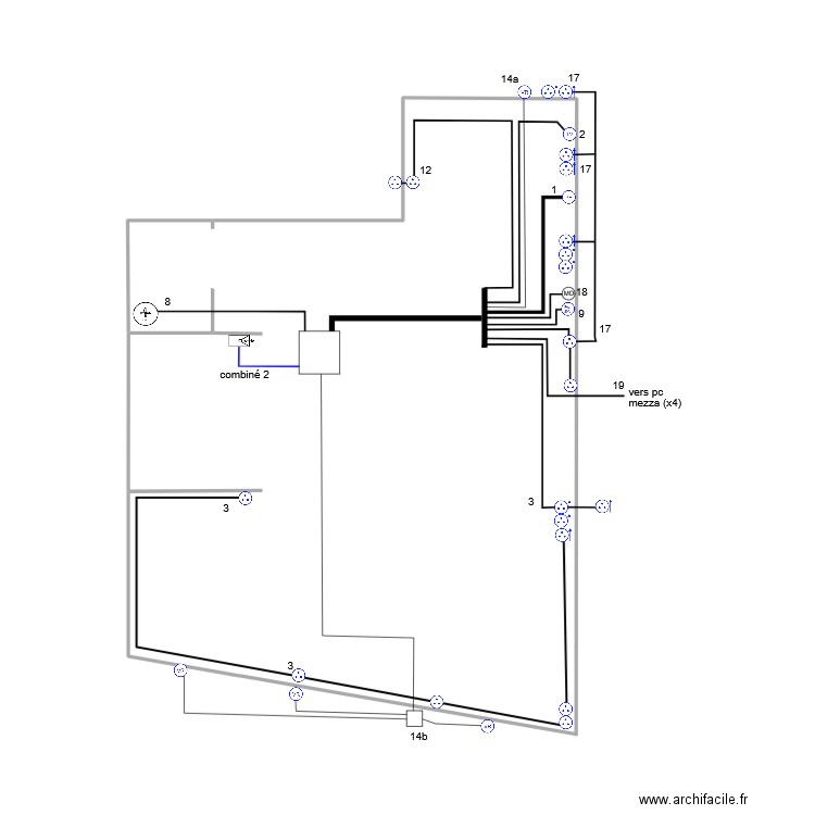 prises R+2. Plan de 0 pièce et 0 m2