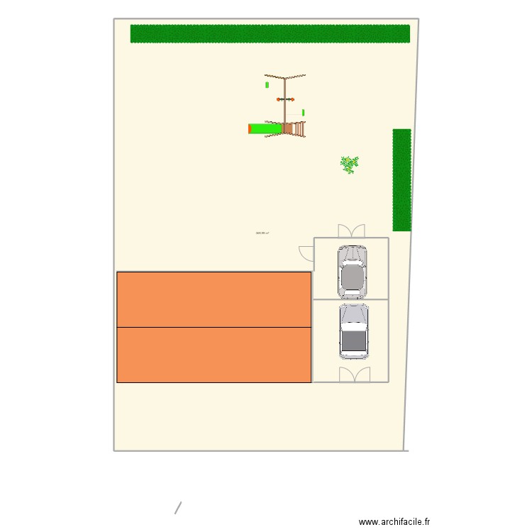 MAISON. Plan de 1 pièce et 370 m2