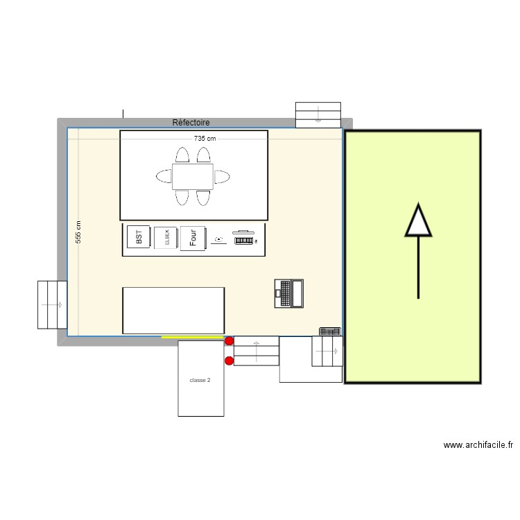 Contrôle imprégnation. Plan de 1 pièce et 41 m2