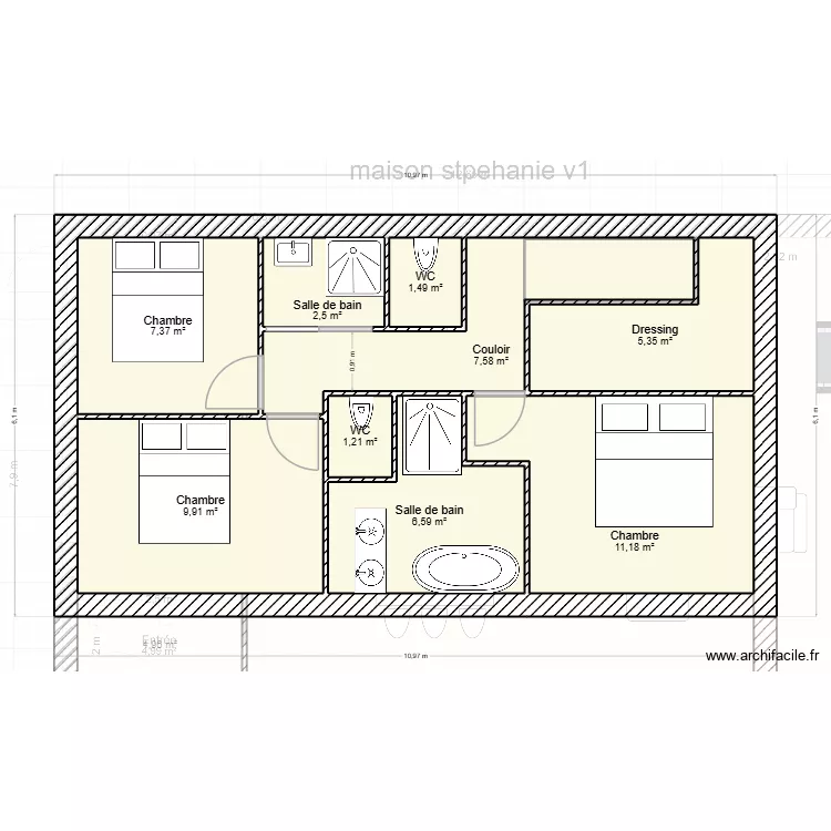 plan stepanie v3. Plan de 16 pièces et 128 m² plan stepanie v3. Plan de 16 pièces et 128 m²