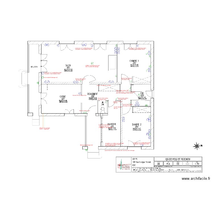 MELI et ROBINOU. Plan de 0 pièce et 0 m2