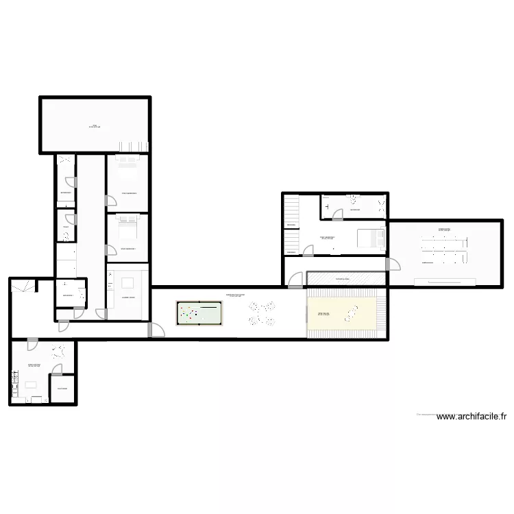 LUDOVIC 22 SS SANS EXT. Plan de 13  et 390 m²