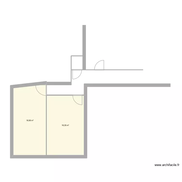 coch2. Plan de 2 Pièces et 33 m² coch2. Plan de 2 Pièces et 33 m²