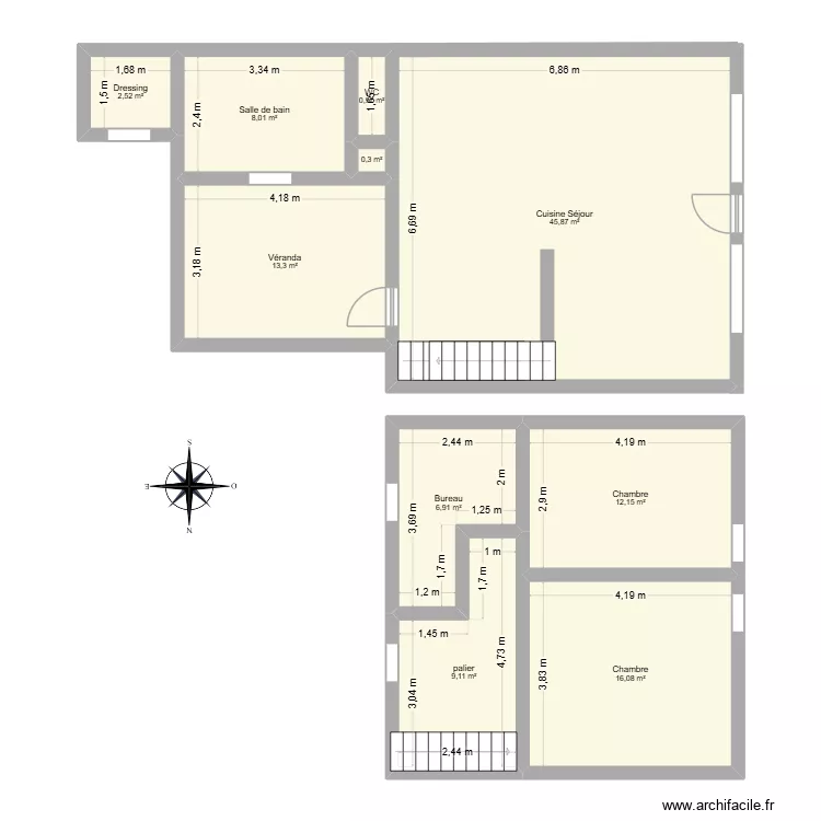 219 lhomme. Plan de 10 et 115 m² 219 lhomme. Plan de 10 et 115 m²