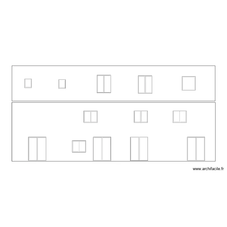 DP 2 Fen&ecirc;tres de toit. Plan de 