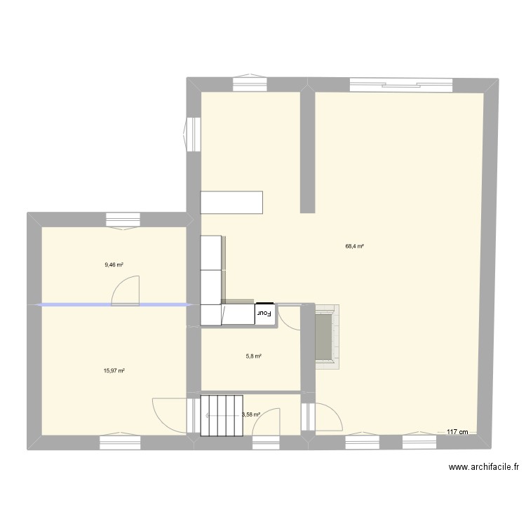 Maison reuillon MODIF 2024. Plan de 9 pièces et 205 m2