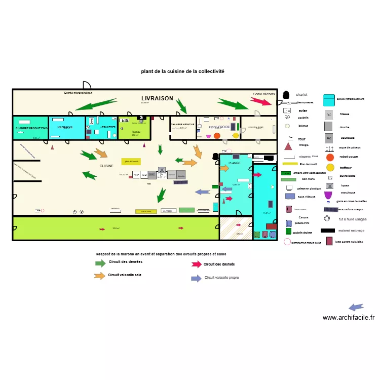 ma cuisine amal finie. Plan de 13  et 247 m²
