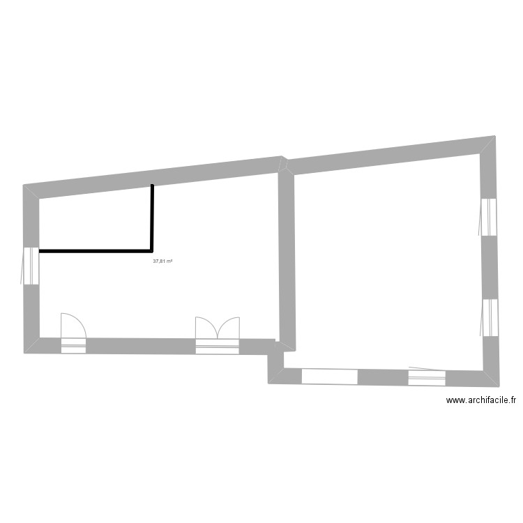 COTTIN RDC. Plan de 0 pièce et 0 m2