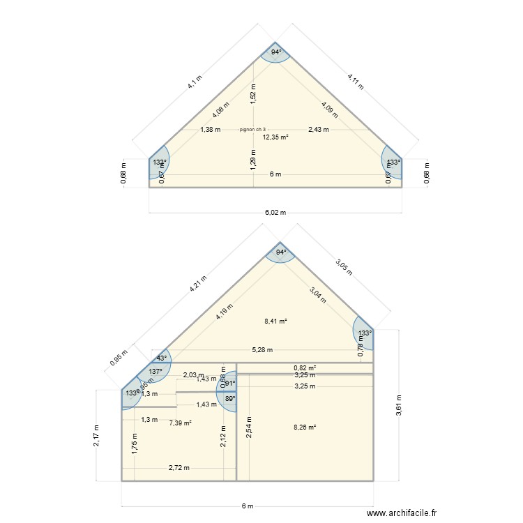 mollie. Plan de 5 pièces et 37 m2