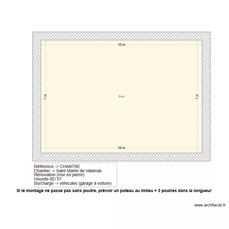 chantre st martin. Plan de 1 et 70 m² chantre st martin. Plan de 1 et 70 m²
