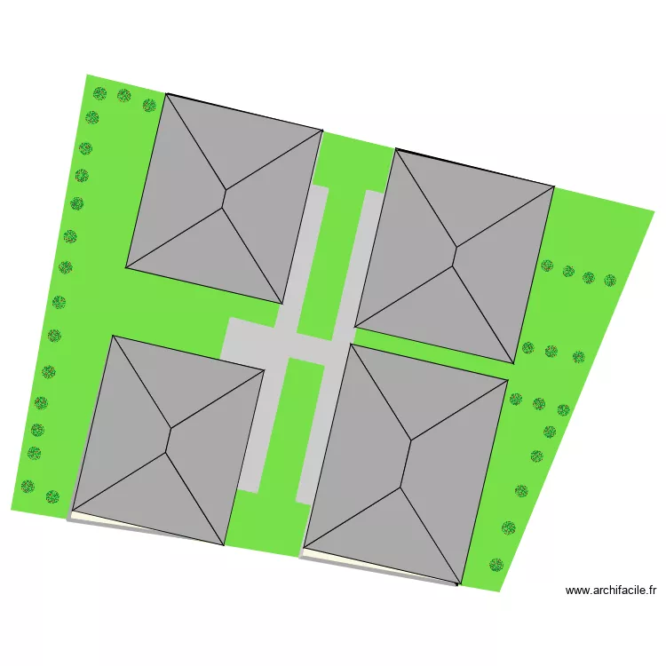 AW224. Plan de 6  et 1082 m²
