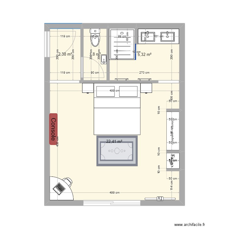 version finale 2 . Plan de 4 pièces et 32 m2