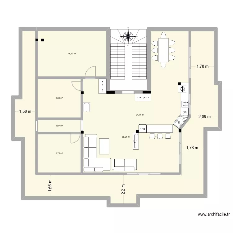 plan STA7 MESURE INTERNE. Plan de 6 et 158 m² plan STA7 MESURE INTERNE. Plan de 6 et 158 m²