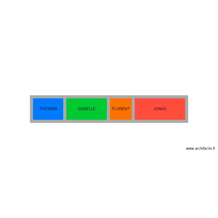 SHOWROOMS. Plan de 4 pièces et 3 m2
