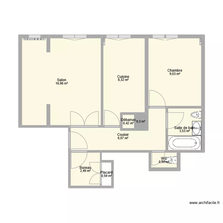 Apprtement/Loge. Plan de 