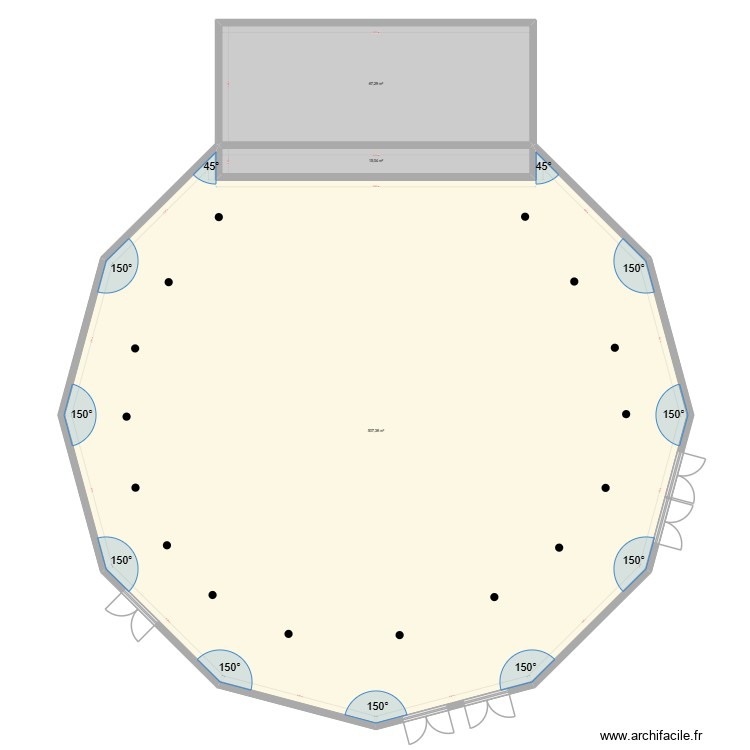 Grande salle. Plan de 0 pièce et 0 m2