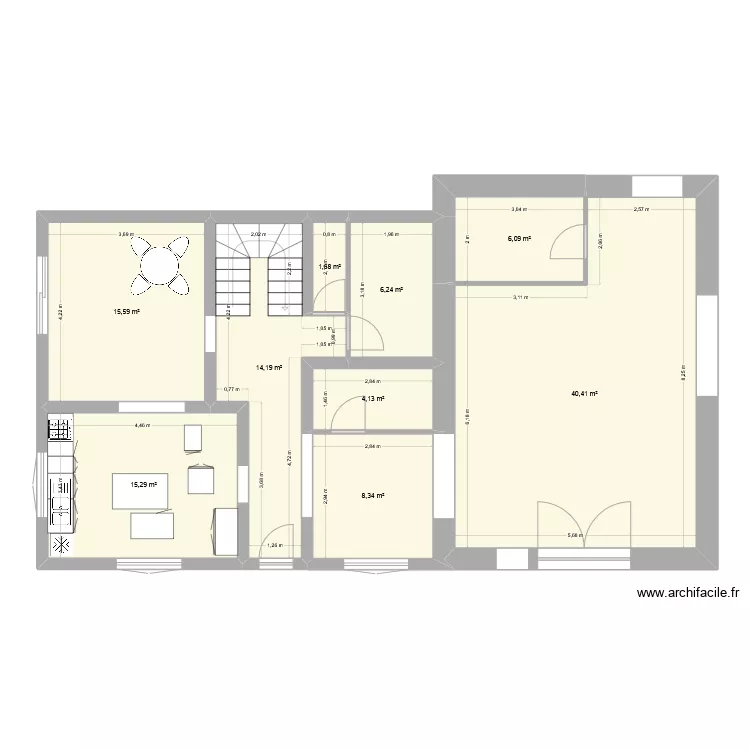 rdc montcet 1. Plan de rdc montcet 1. Plan de