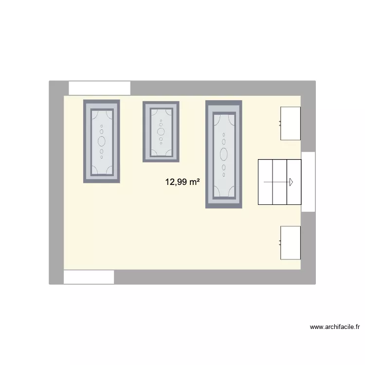 Salle de Sport. Plan de 1 et 13 m² Salle de Sport. Plan de 1 et 13 m²