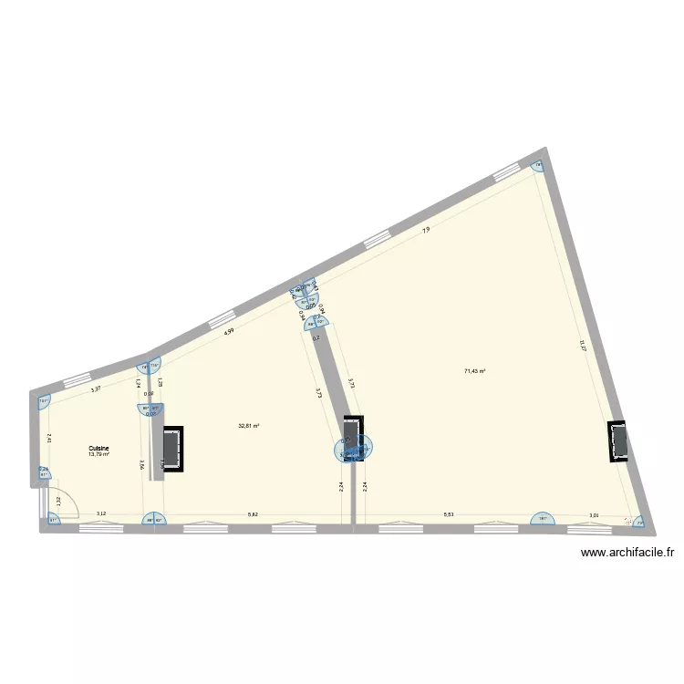 Coupejarret00. Plan de 0 pièce et 0 m2