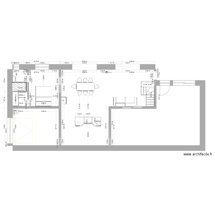partie perso bâtiment l'aulne. Plan de 0 pièce et 0 m2