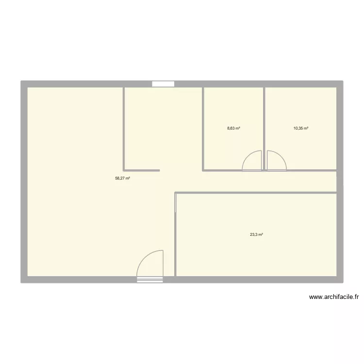 cuisine seillon. Plan de 4  et 101 m²