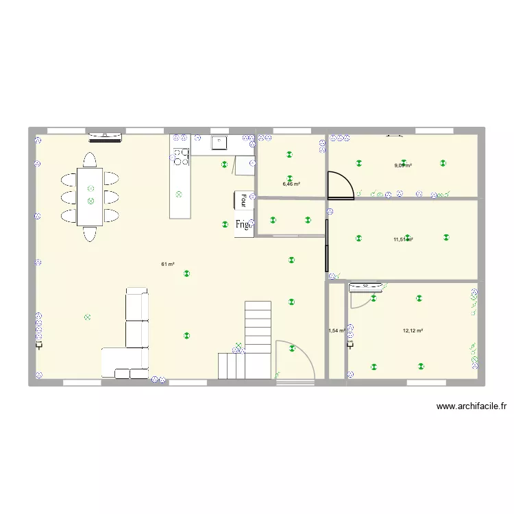 rdc1. Plan de 6 et 102 m² rdc1. Plan de 6 et 102 m²