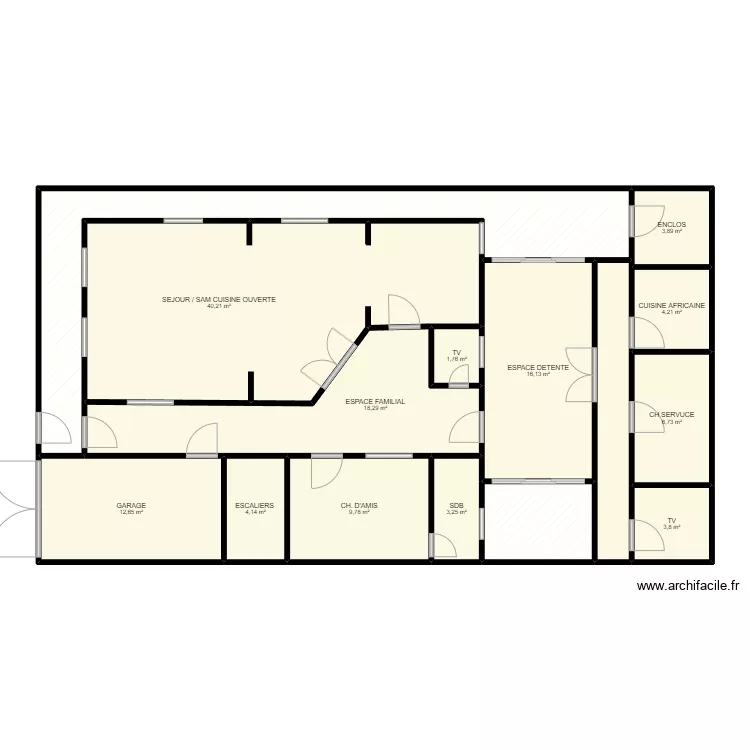 Papis II. Plan de 15 et 159 m² Papis II. Plan de 15 et 159 m²