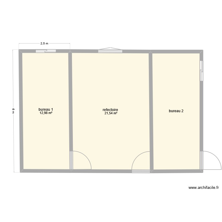 bureaux. Plan de 0 pièce et 0 m2
