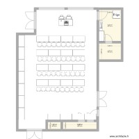 Ory 50 chaises avec buffet et tables