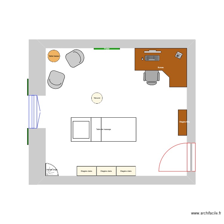 cabinet 2. Plan de 0 pièce et 0 m2