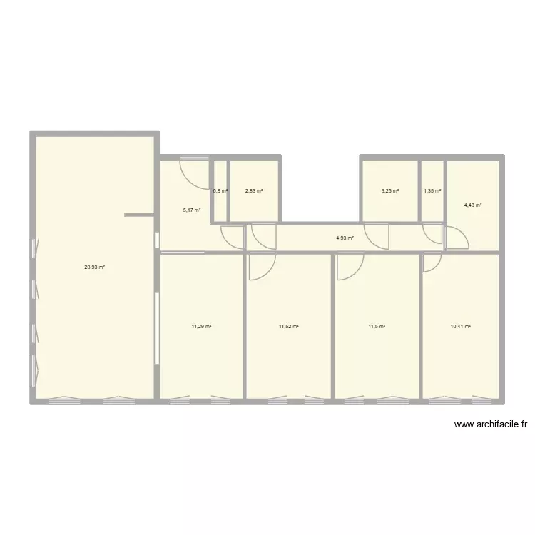 efjef. Plan de 12 Pièces et 96 m²