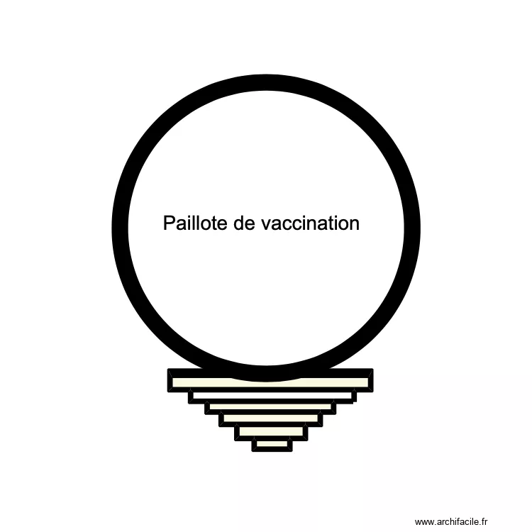 Paillote de vaccination CS DRE. Plan de 