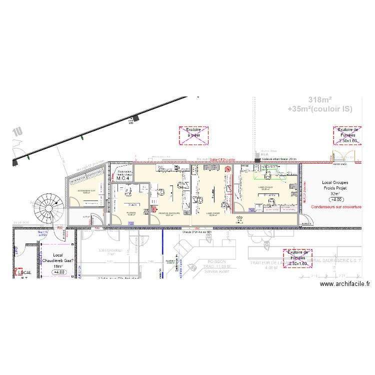 LA MOTTE SERVOLEX V1. Plan de 6 pièces et 83 m2
