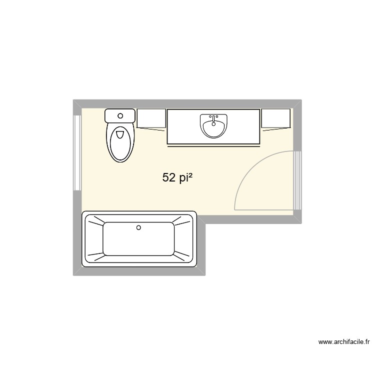 salle de bain. Plan de 0 pièce et 0 m2