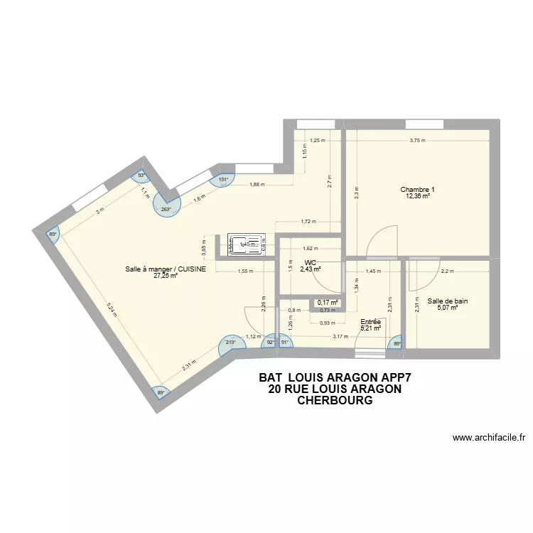 BAT LOUIS ARGON APP7. Plan de 