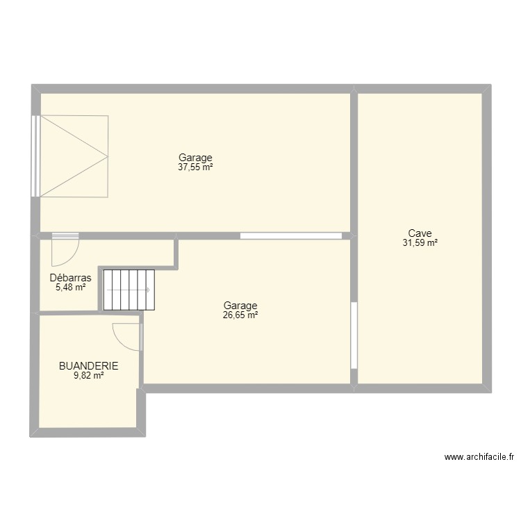 lachaise. Plan de 25 pièces et 370 m2