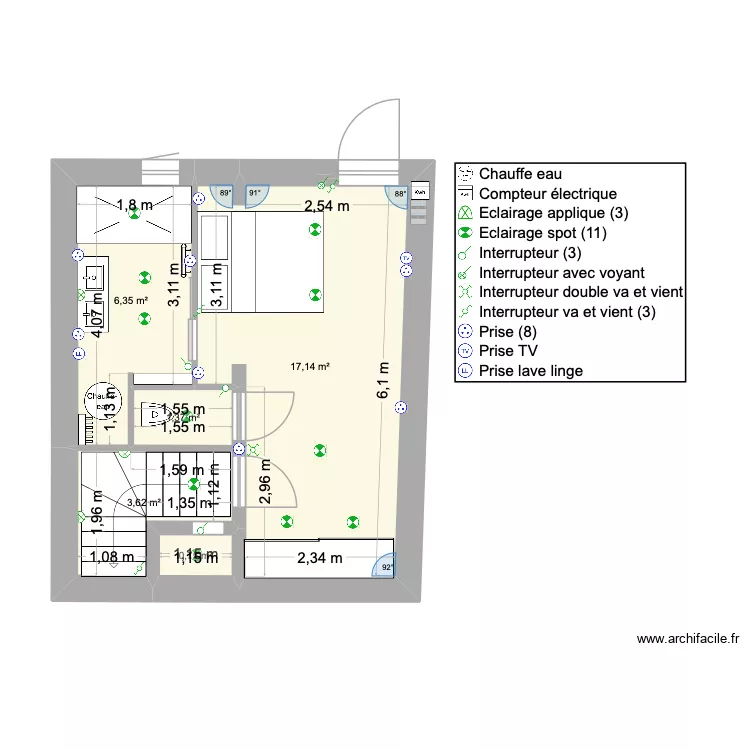 Sous Sol bethmale ELEC. Plan de 5 et 29 m² Sous Sol bethmale ELEC. Plan de 5 et 29 m²