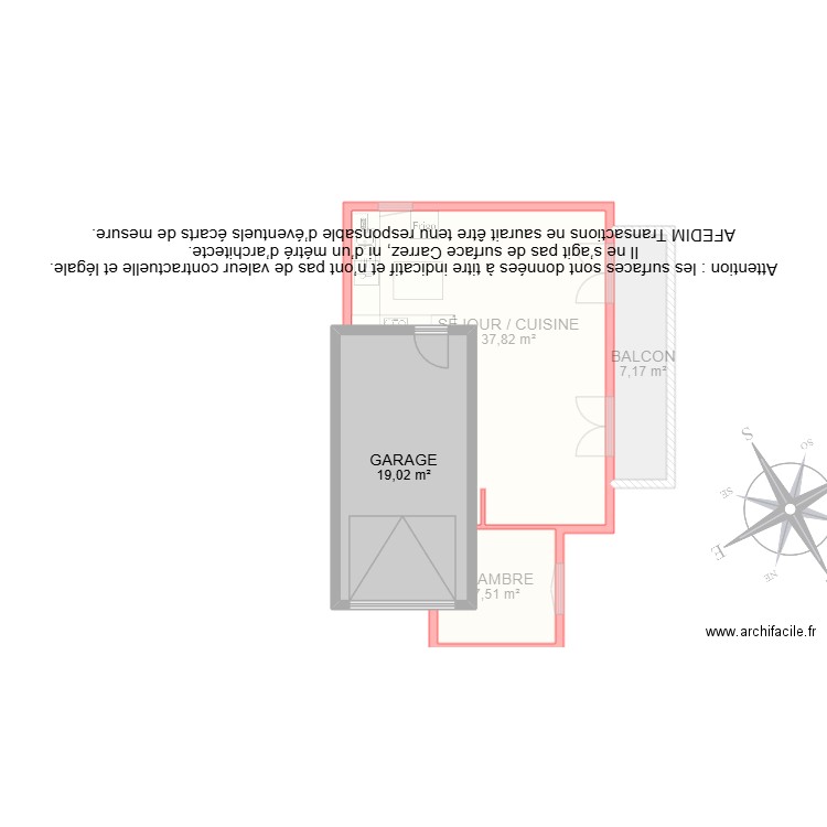 32008. Plan de 7 pièces et 77 m2