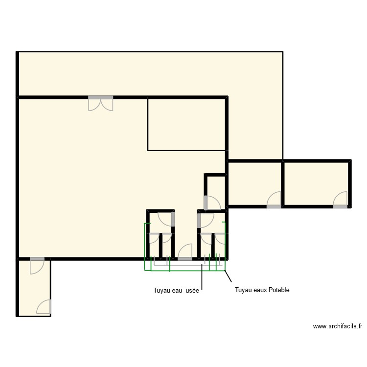 DISCOTEC Plombier p. Plan de 12 pièces et 182 m2