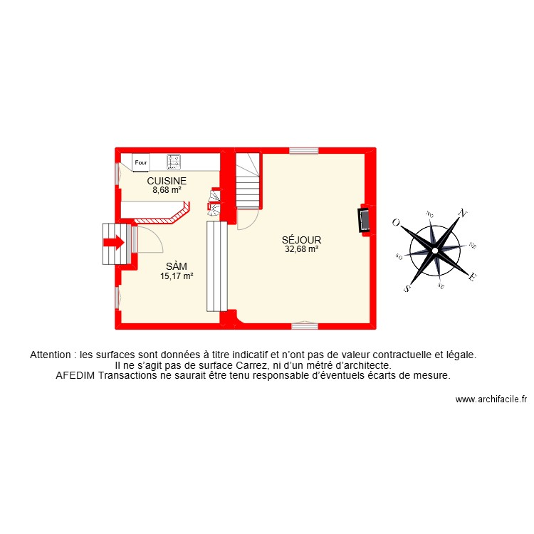 BI 30657. Plan de 35 pièces et 221 m2