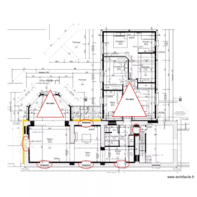 kubacki apr&egrave;s travaux. Plan de 