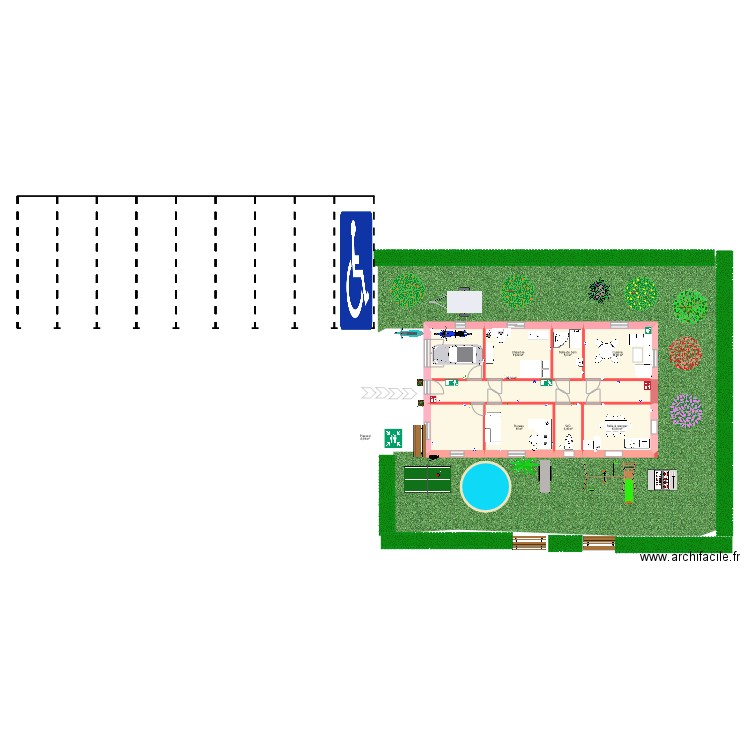 archi. Plan de 0 pièce et 0 m2