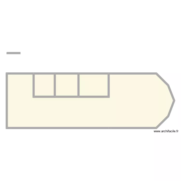 Scierie. Plan de 4  et 175 m²