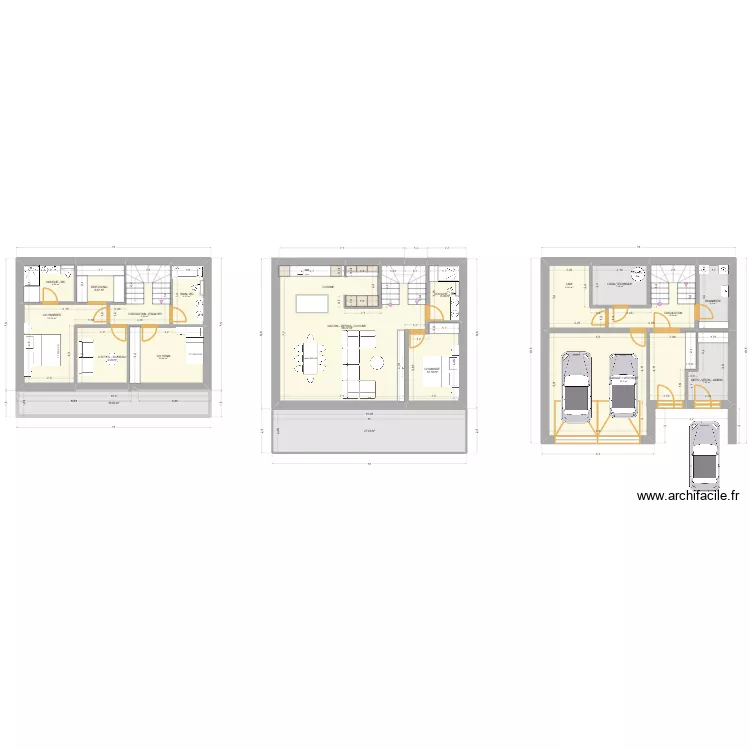 Villa 2026 3. Plan de 18  et 269 m²